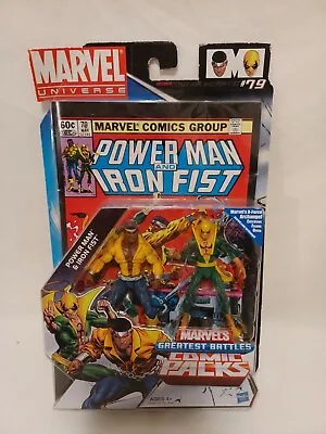 Marvel Greatest Battles Comic Packs Power Man & Iron Fist W/ Comic 2010 Hasbro • $46