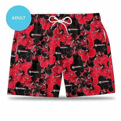 Melbourne Renegades BBL Big Bash Cricket 2020 Adult Hawaiian Shorts Sizes S-5XL • $59.95