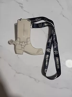 Bad Bunny / Benito Most Wanted Tour 2024 LED Cowboy Boot Necklace Lanyard • $28