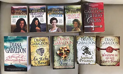 $110 • Buy 10 DIANA GABALDON Books  Outlander Series  GREAT BULK LOT !!