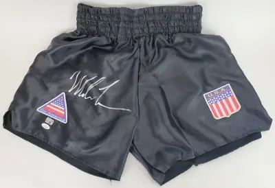 Mike Tyson Signed/Autographed Boxing Trunks (JSA Witness COA & Fitterman) • $299