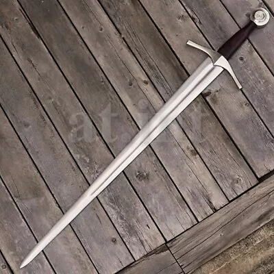 Handmade D2 Steel Double Edge Combat Hunting Viking Sword With Wood Handle 30  • $129.99