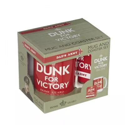£12 • Buy Dad S Army Dunk For Victory Mug & Coaster Set
