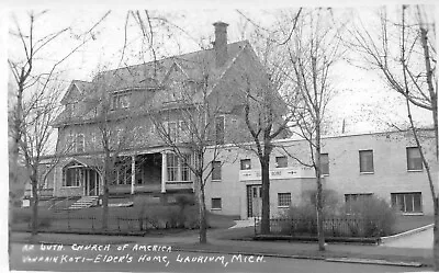 Laurium Michigan RPPC Postcard Unposted Church Of America Elders Home • $9.99