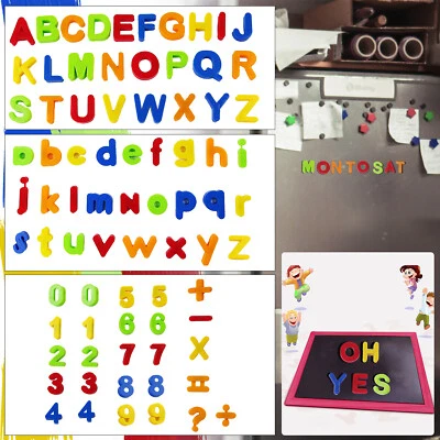 £3.65 • Buy Large Magnetic Letters Alphabet & Numbers Fridge Magnets Kids Home Learning Toys