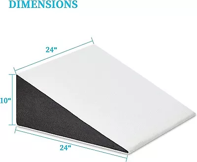 Touchutopia 24x24x10  Triangle Memory Foam Elevated Support Cooling Wedge Pillow • $26.99