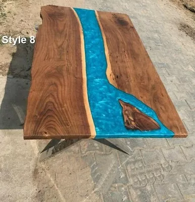 Ocean Resin Epoxy River Dining Center Side Coffee Table Top Handmade Interiors • $304.54