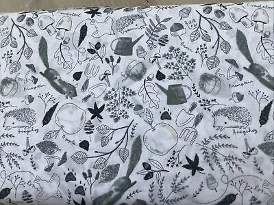 CLEARANCE Bolt End 35cm X 110cm 100% Cotton Fabric Dear Stella Garden Animals • £1.75