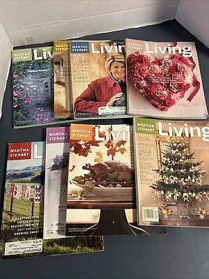 Lot 8 Issues Martha Stewart Living Magazine 2001 • $39.97