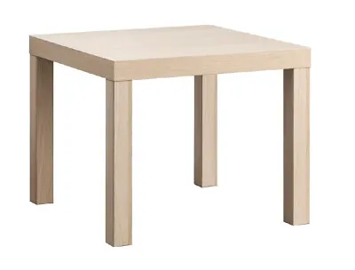 IKEA LACK Side Table White Stained Oak Effect 55x55 Cm • £19.99