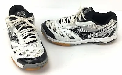 MIZUNO Wave Rally 5 Athletic Shoes Size US 8 White & Black • $28.79