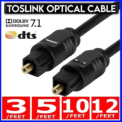 TOSLink Fiber Optical Optic Digital Audio Cable SPDIF Sound Bar Cord Lot • $3.95