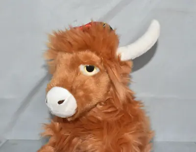 Keel Toys Aberdeen Angus Highland Cow Soft Plush Toy • £6.95