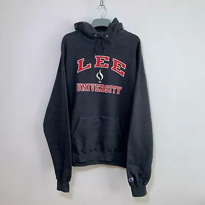 Champion LEE University Hoodie Pullover Grey Size 2XL • £24.99