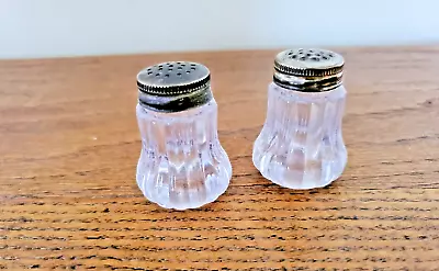 Vintage Mini Crystal Type Hour Glass  Salt And Pepper Shakers • $7.99