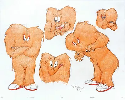 FIVE ORIGINAL DRAWINGS OF GOSSAMER - Signed By Virgil Ross • $325