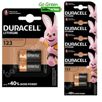 10 X Duracell CR123 3V Lithium Photo Battery DL123A CR17345 NEW PACKS 2031 Exp • £27.49