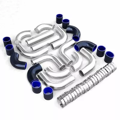 12Pcs 2.5  Universal Intercooler Pipe Piping Kit+T-Bolt Clamps +Silicone Coupler • $110.99