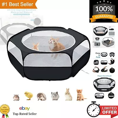 Portable Small Pet Cage Tent - Waterproof Playpen For Kitten/Cat/Rabbits/Bunny • $36.22