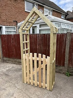 Garden Arch With A Gate. Garden Dog Barrier • £250