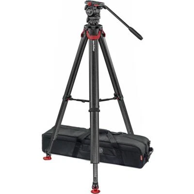 $1824 • Buy Sachtler FSB 4 FT Fluid Head W/flowtech 75 3-Section CF Tripod  Mid Spreader