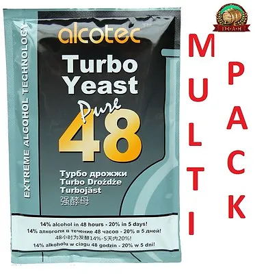 Alcotec 48 Turbo Pure - Super Yeast Alcohol Spirit Wine Home Brewing P&P UK • £4.75