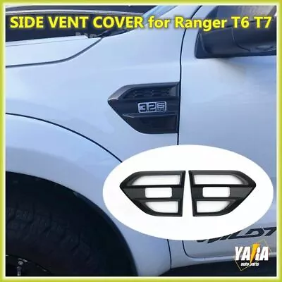 $25 • Buy Suitable For Ford Ranger & Everest PX2 PX3 UA 2015-21 Black Side Vent Cover 2pcs