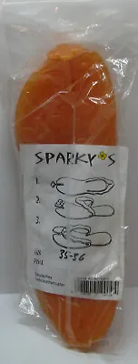 Vintage Sparkys Orange Sandal Plastic Size 35-36 (German)  Length 11  Inches • $15.95