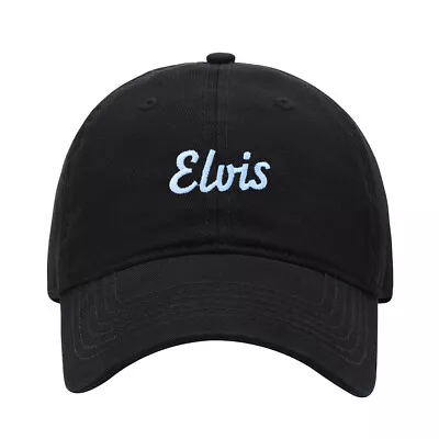 Baseball Cap Men Name Elvis Gift Embroidered Washed Cotton Dad Hat Baseball Caps • $21.86