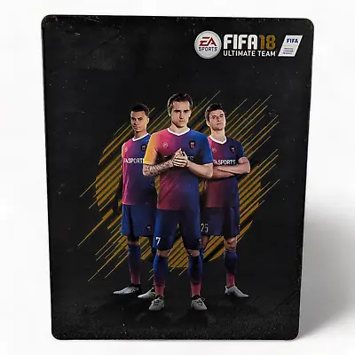 FIFA 18 Ultimate Team Steelbook Edition Xbox One Video Game + Case Soccer EA • $19.99