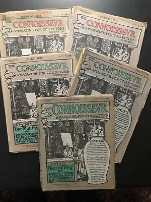 5 Copies Of THE CONNOISSEUR Magazine 1903 /04 Art China Books Silver Engravings • £9.99