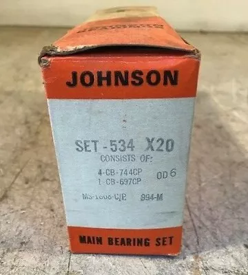 Johnson Engine Main Bearing Set - #994-M / 534 X20 (020) - Fits Chevrolet  • $59.95