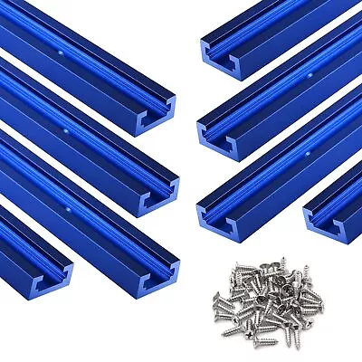 8PCS T Track Aluminum 48'' Double-Cut Profile With Predrilled Mounting Holes • $82.79