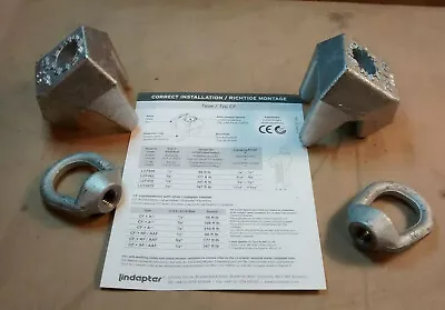 Gripple GF / GF20 Bracket 3/8 - 3/4  I-Beam Clamping 2 Friction Clamp & 2 Eyenut • $44.95