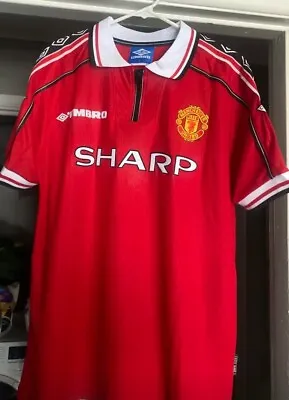 New  David Beckham Manchester United 98/99  Home Jersey Short Sleeve • $80