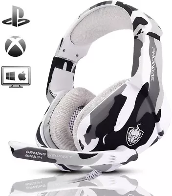 3.5mm Gaming Headset Mic Headphones Stereo Bass Surround For PS5 PS4 PC Xbox One • $30