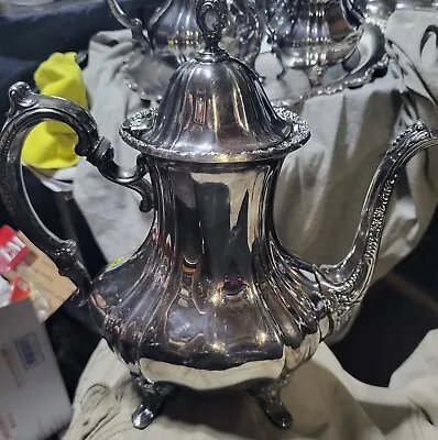 Vintage EPCA Lancaster Rose Silverplate Coffee/large Teapot By Poole 400 • $40