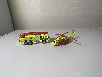 Matchbox Sikorsky S-92 Helicopter And Fire Truck • $30