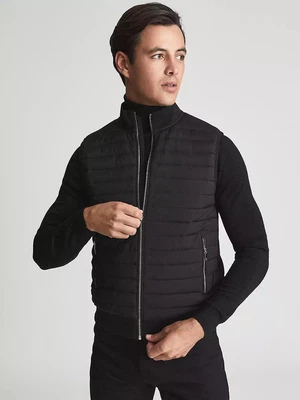 £89.50 • Buy Reiss Mens Black Pluto Hybrid Quilted Gilet - Size Large - RRP £138 - Never Worn