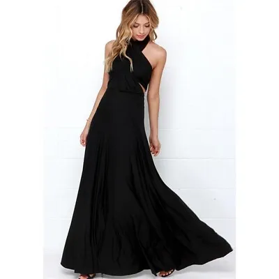 Maxi Long Multi Way Bridesmaid Convertible Dress Formal Women's   Evening Wrap • $18.97