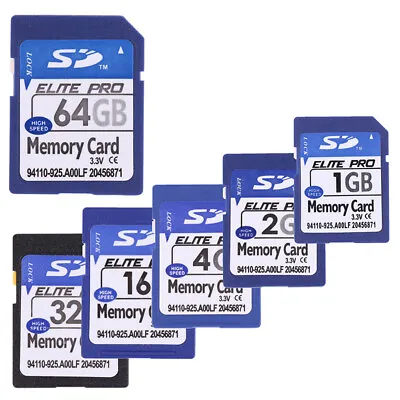 S D Card 1GB 2GB 4GB 8GB 16GB 32GB 64GB Secure Digital Flash Memory C_aa • $11.95