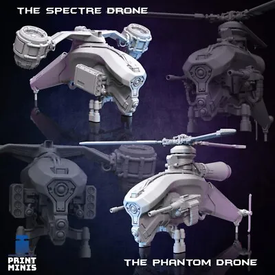 Drones For Warhammer 40k/ Table Top Gaming Miniatures/ Aircraft/ Sci-fi • £24.99