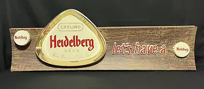 Rare 1950's Heidelberg Lighted 39”Beer Bar Signed By Kirby-Cogeshall-Steinau Co • $425