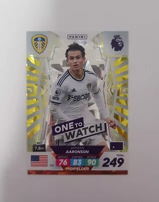 Adrenalyn XL Plus Premier League 2023 Panini One To Watch - Aaronson #181 • £1