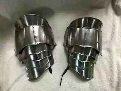 Medieval Knight Steel Pauldrons Armor Shoulder Larp Wearable Battle Warrior • $104.40