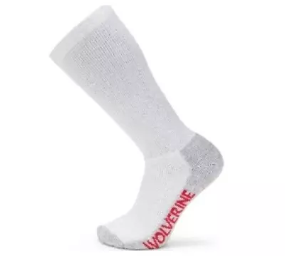 Wolverine Heavyweight Steel Toe Boot Socks Large White 12 Pairs • $59.99