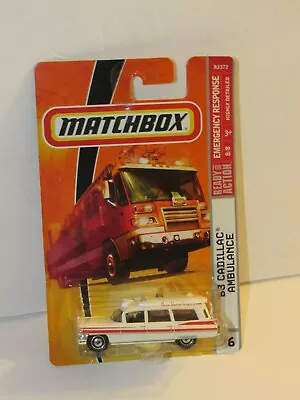 2008 Matchbox Emergency Responce 1963  '63 Cadillac Ambulance  NISP  • $6.49