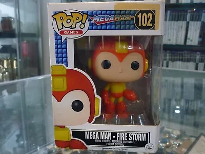 Funko Pop Games Megaman Mega Man Fire Storm Vinyl Figure In Box #102 • $27.97