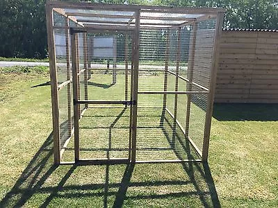 Animal Run 6ft X 9ft With Mesh Roof 19G Wire Chicken Rabbit Enclosure Pet Pen • £406