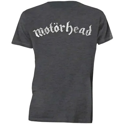 Motorhead Distressed Logo T-Shirt Grey New • $23.28